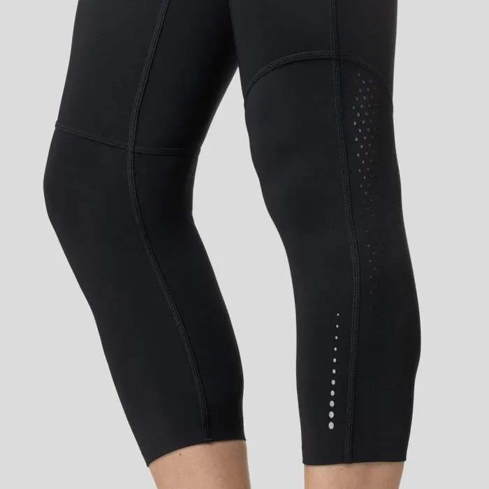 Odlo Pants and Tights The Zeroweight 78 Running Tights Black 8211 Women