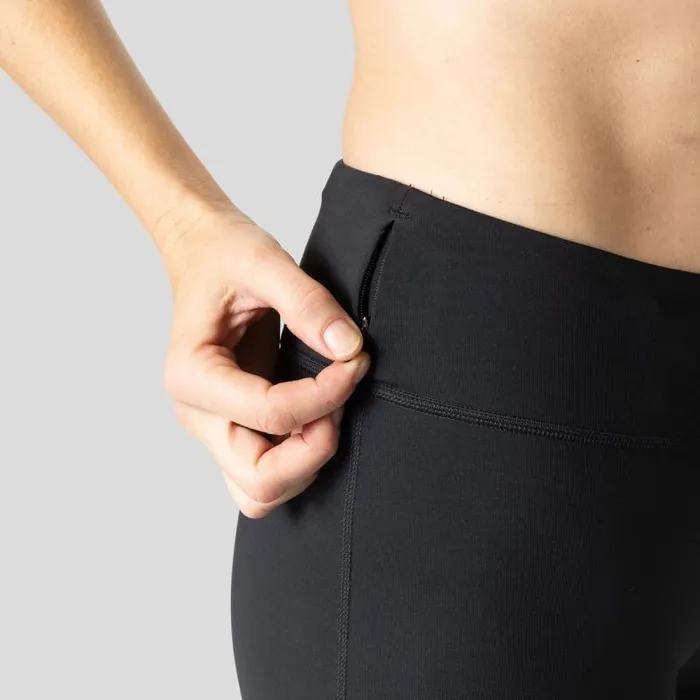 Odlo Pants and Tights The Zeroweight 78 Running Tights Black 8211 Women