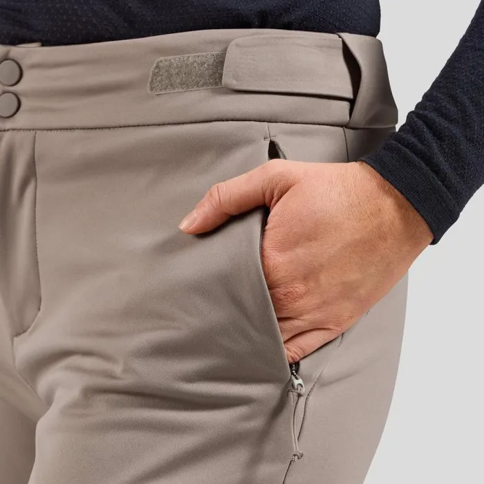Odlo Pants and Tights The Zeroweight XWarm Windproof Knickerbockers Cinder 8211 Women
