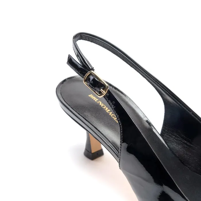 Palerma Slingback Pump Black Patent Women Bruno Magli Heels