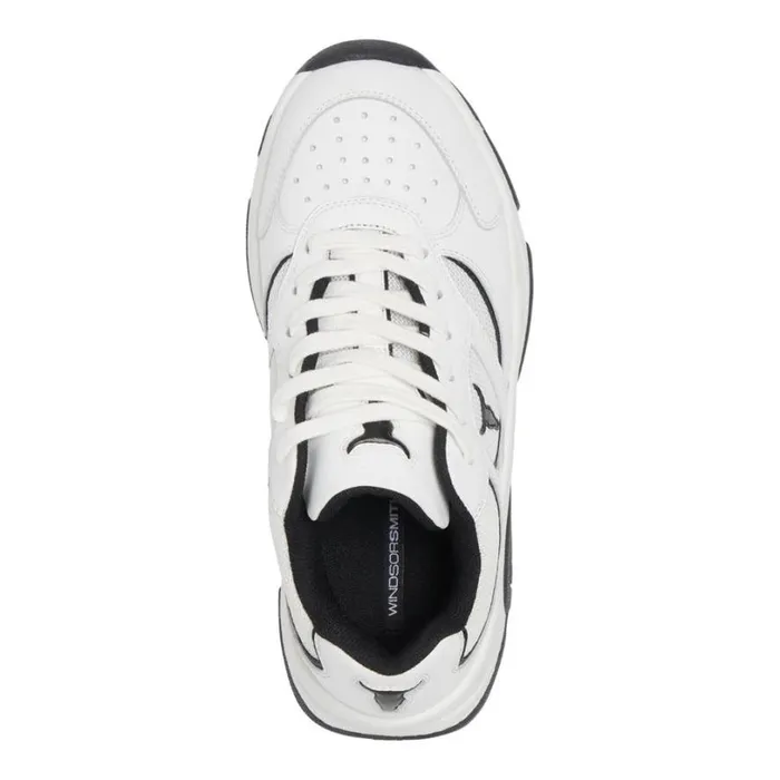Platform Sneakers Women Windsor Smith GHOSTED WHITE BLACK SNEAKERS Platform Sneakers Women Windsor Smith GHOSTED WHITE BLACK SNEAKERS