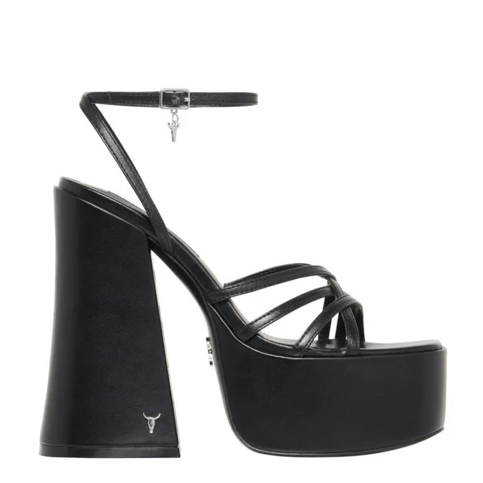 Platforms Women Windsor Smith AFTERPARTY BLACK PLATFORM HEELS