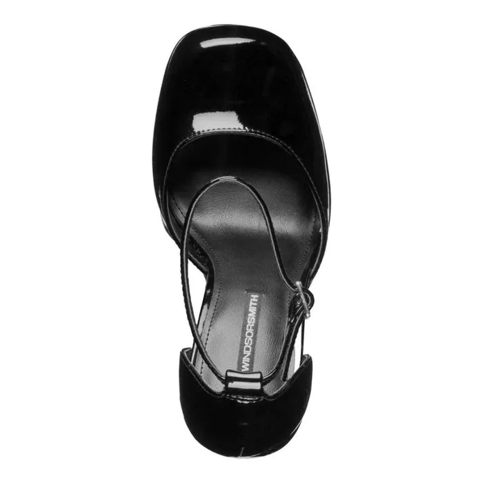 Platforms Women Windsor Smith DIAMONDS BLACK PATENT PLATFORM HEELS Platforms Women Windsor Smith DIAMONDS BLACK PATENT PLATFORM HEELS