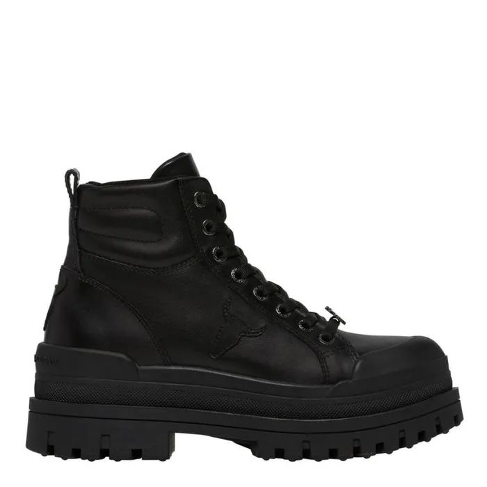 Platforms Women Windsor Smith DISASTER BLACK PLATFORM BOOTS