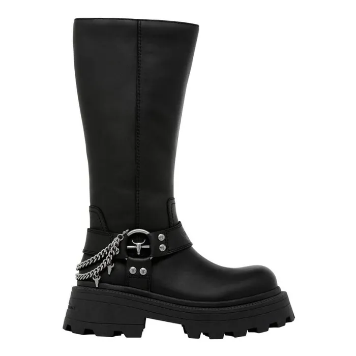 Platforms Women Windsor Smith THIEF BLACK PLATFORM BOOTS