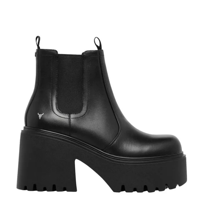 Platforms Women Windsor Smith TRICKY BLACK PLATFORM BOOTS