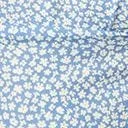 Plus Size Blue and White Floral Print Lydia Swing Dress DressesPlus Unique Vintage Swing
