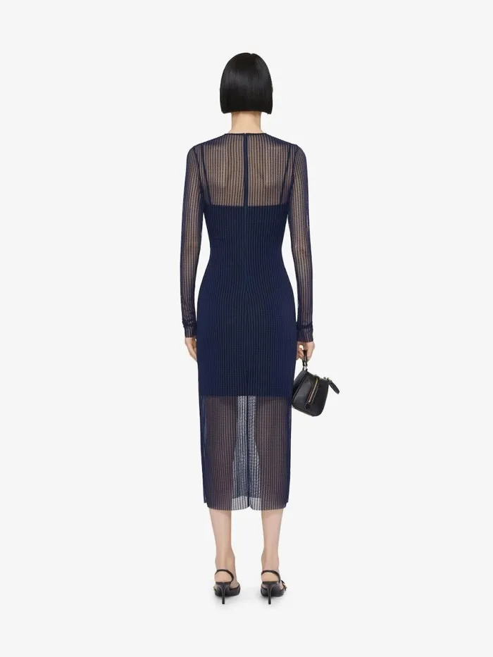 Polka Dots Dress In Tulle Navy Women Givenchy Dresses