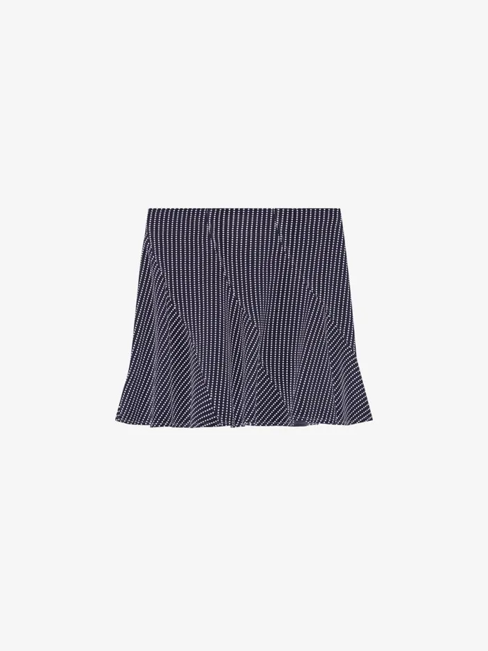 Polka Dots Skirt In Silk Navywhite Women Givenchy Skirts