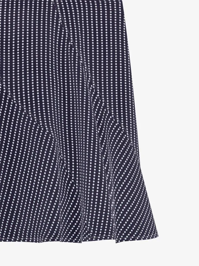 Polka Dots Skirt In Silk Navywhite Women Givenchy Skirts