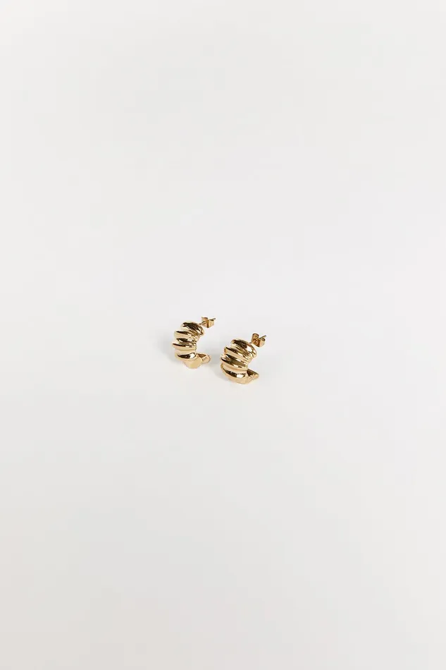 PORTER SNAIL GOLD EARRINGS Women DISSH Accessories