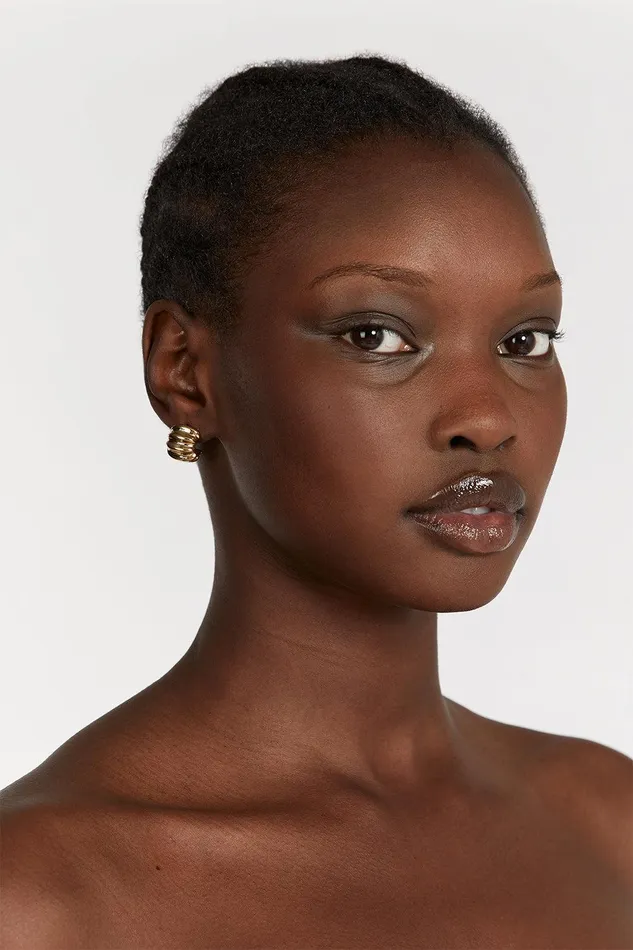 PORTER SNAIL GOLD EARRINGS Women DISSH Accessories