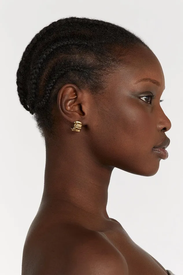 PORTER SNAIL GOLD EARRINGS Women DISSH Accessories