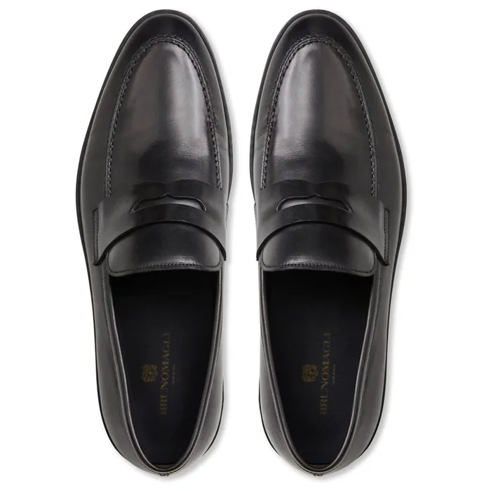 Prato Slip On Black Men Bruno Magli Loafers and Slipons