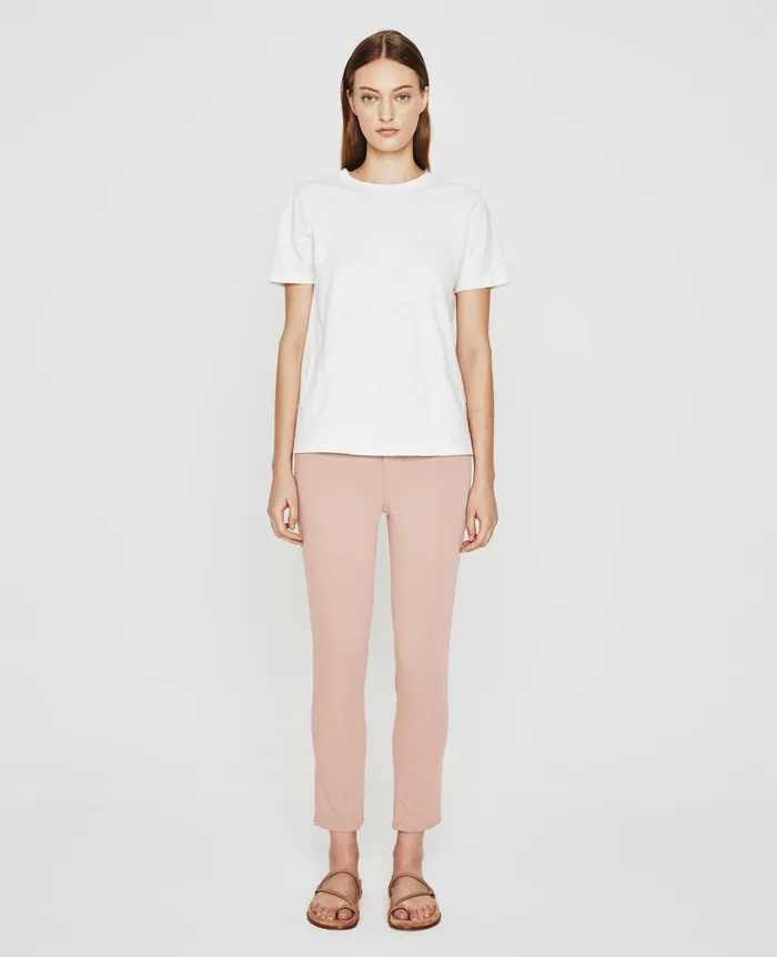 Prima Crop Rose Cloud Women AG Jeans Pants