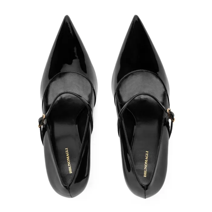 Prima Pump Black Patent Women Bruno Magli Pumps