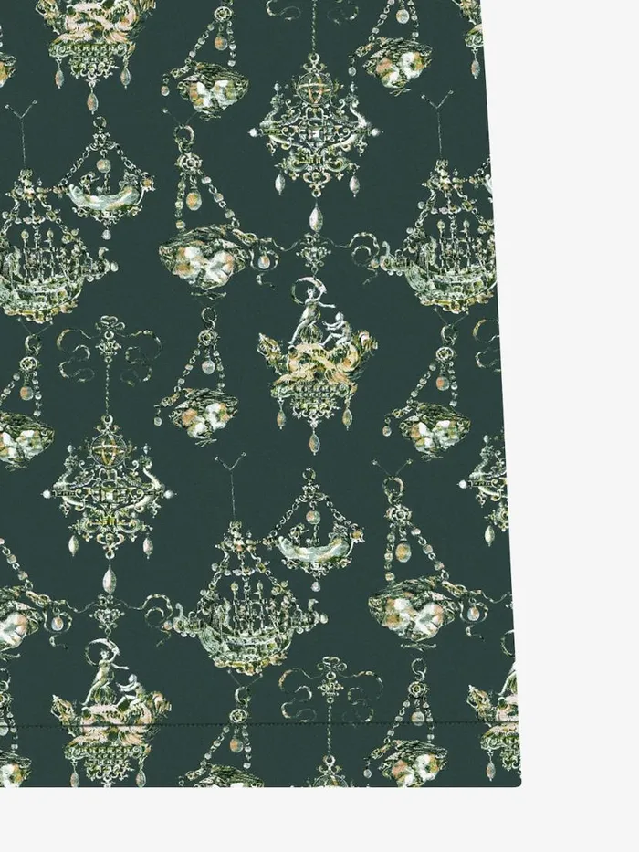 Printed Chandelier Tailored Shorts In Silk Dark Green Men Givenchy Pants and Shorts