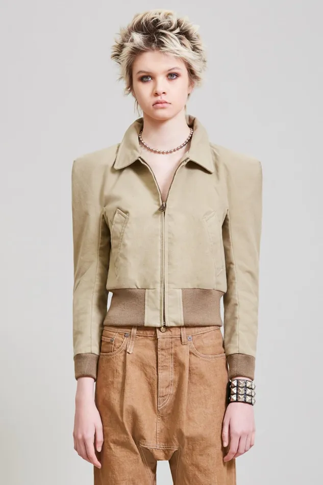 R13 Jackets and Coats Women Square Shoulder Bomber 8211 Camel