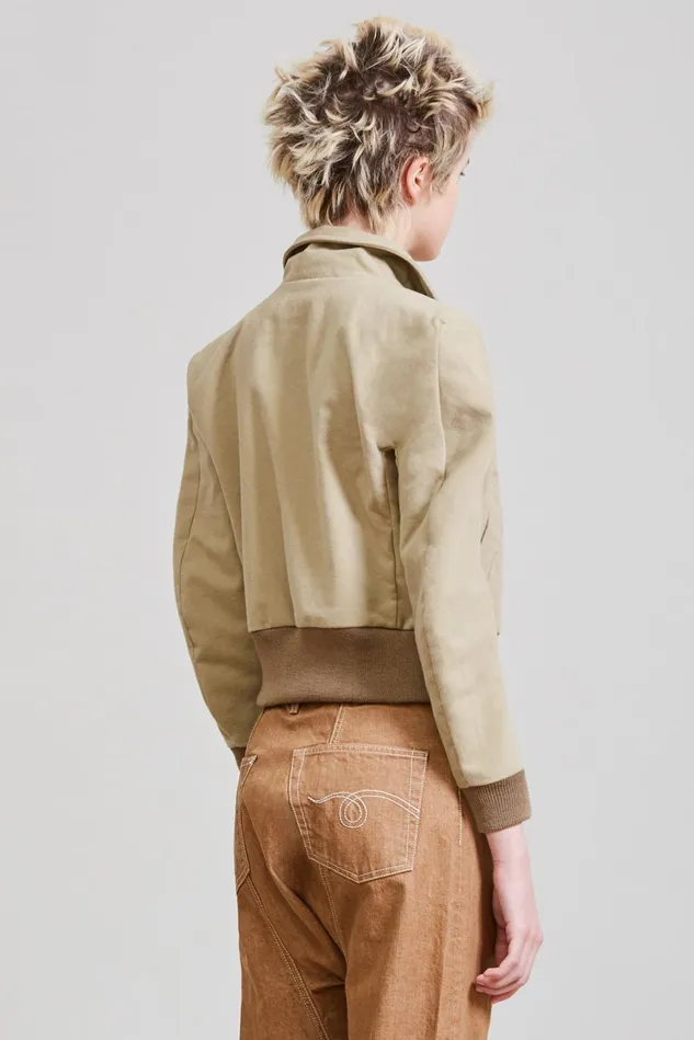 R13 Jackets and Coats Women Square Shoulder Bomber 8211 Camel