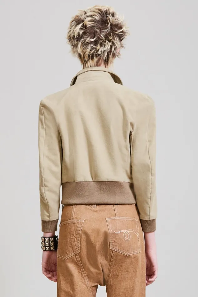 R13 Jackets and Coats Women Square Shoulder Bomber 8211 Camel