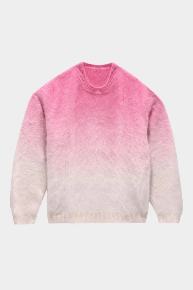 R13 Sweaters Women Japanese Brushed Cashmere Dip Dyed Sweater 8211 Pink Ombre