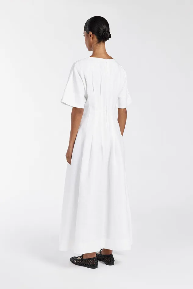 RAF OFF WHITE BOATNECK MIDI DRESS Women DISSH White Dresses