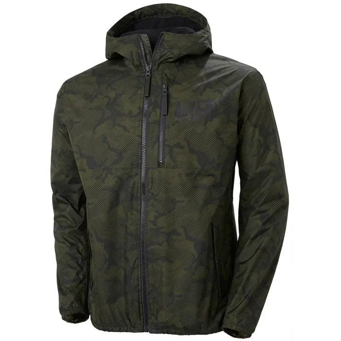 Rain Jackets Men Helly Hansen BELFAST 2 PACKABLE JACKET 444 Forest Camo