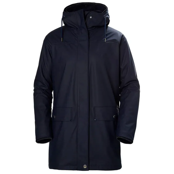 Rain Jackets Women Helly Hansen W MOSS INS COAT 597 Navy