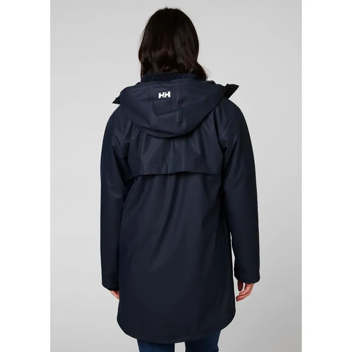 Rain Jackets Women Helly Hansen W MOSS INS COAT 597 Navy