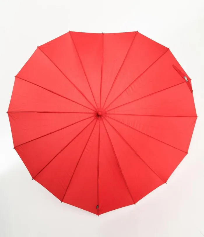 Red Heart Shaped Umbrella Accessories Unique Vintage Umbrellas