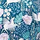 Retrolicious Blue Pegasus and Floral Flare Dress DressesPlus Unique Vintage Pocket Dresses