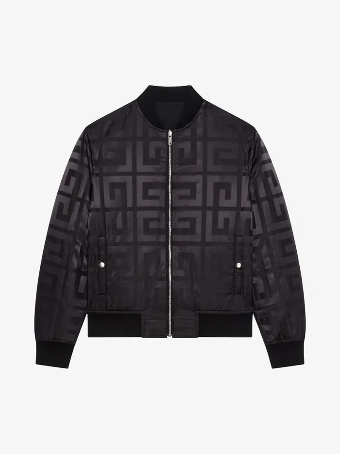 Reversible Bomber Jacket In 4g Wool Black Men Givenchy Coats and Jackets