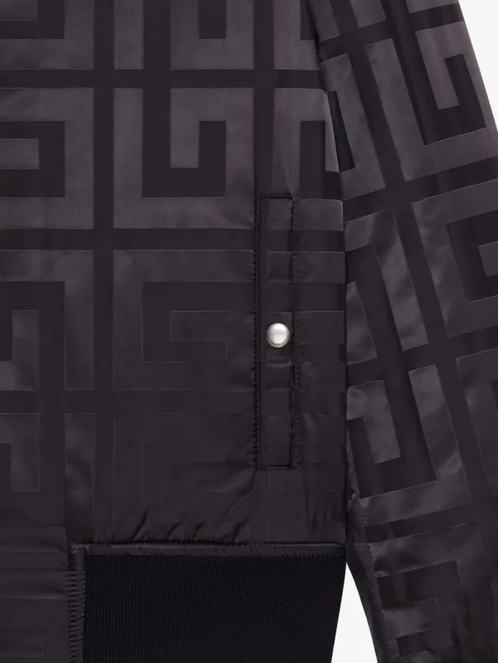 Reversible Bomber Jacket In 4g Wool Black Men Givenchy Coats and Jackets