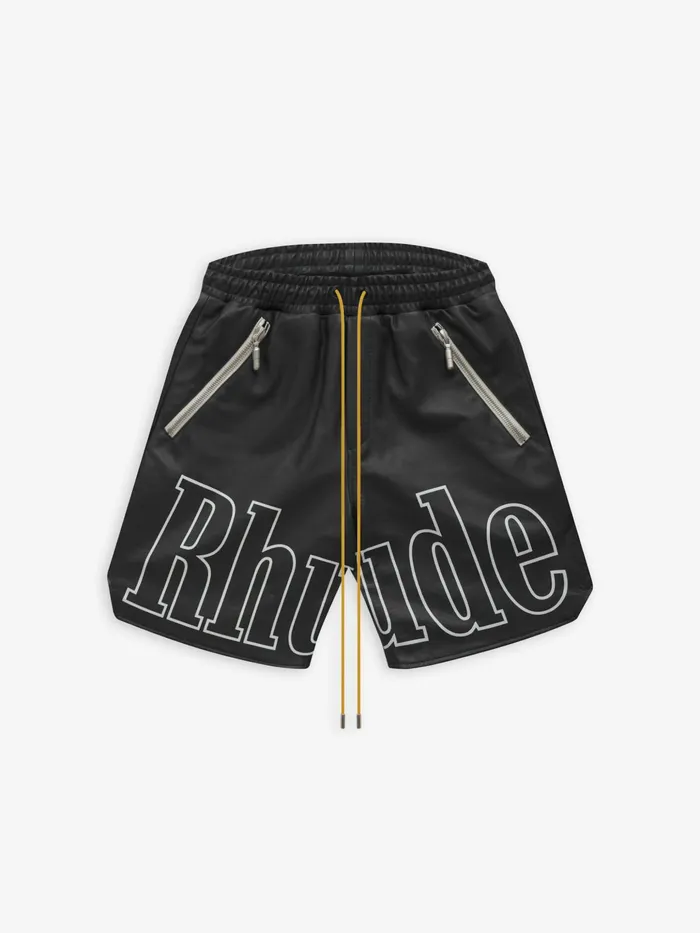 RH LOGO SHORTS 8211 LEATHER Men Rhude Shorts