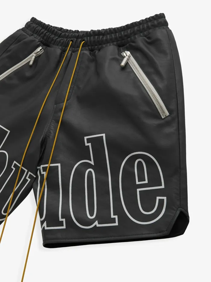 RH LOGO SHORTS 8211 LEATHER Men Rhude Shorts