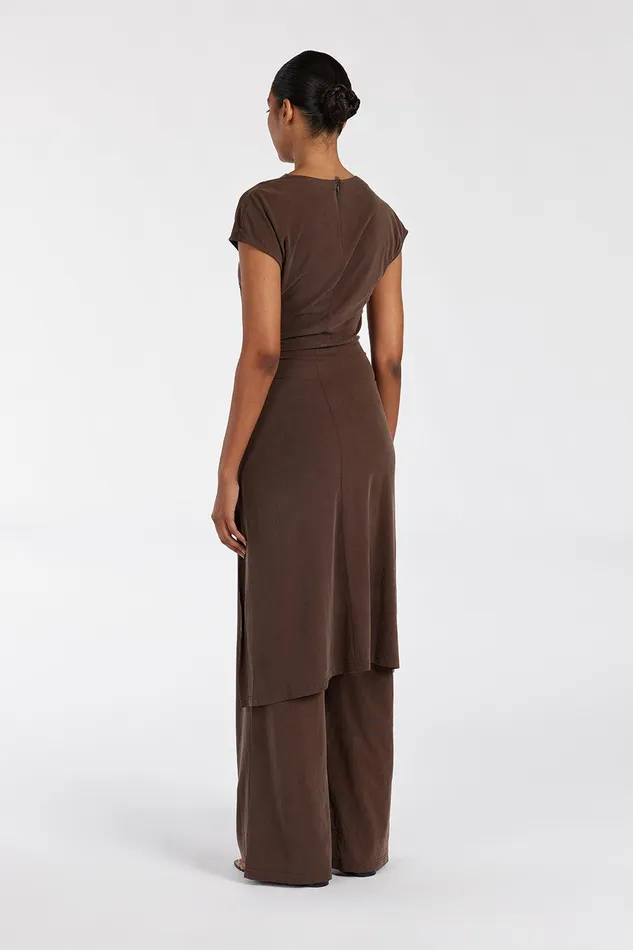 RIO BITTER CHOC WIDE LEG MODAL PANT Women DISSH Pants