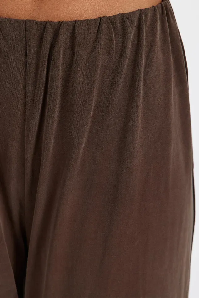 RIO BITTER CHOC WIDE LEG MODAL PANT Women DISSH Pants