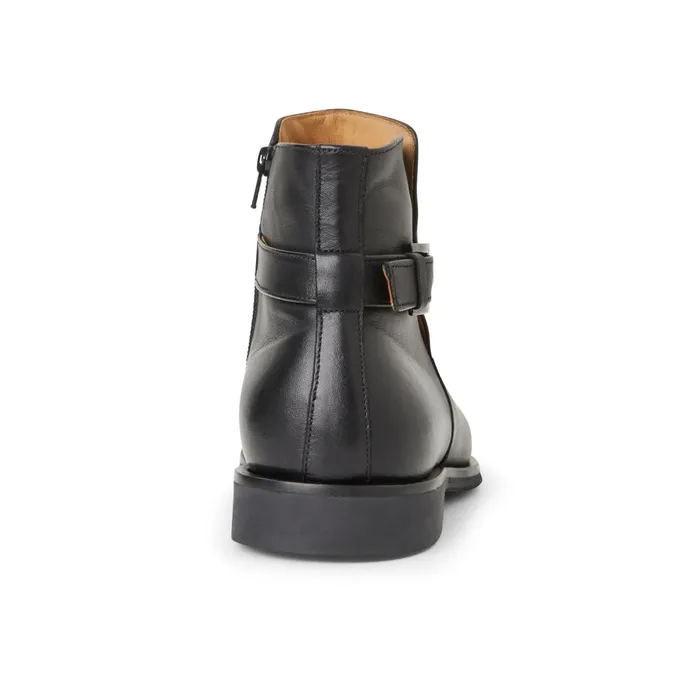 Rubino Leather Side Zip Boot Black Men Bruno Magli Boots