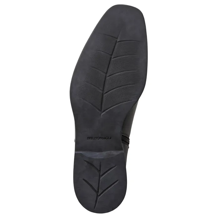 Rubino Leather Side Zip Boot Black Men Bruno Magli Boots