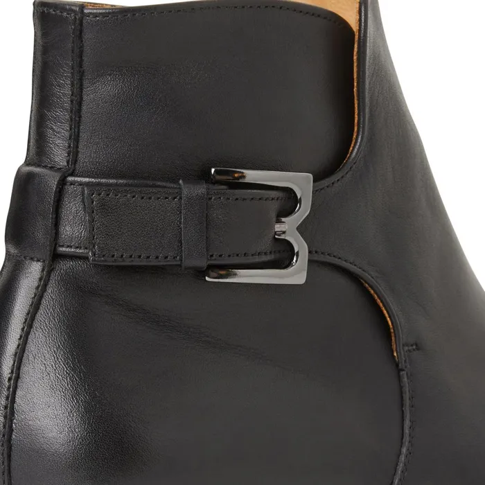 Rubino Leather Side Zip Boot Black Men Bruno Magli Boots