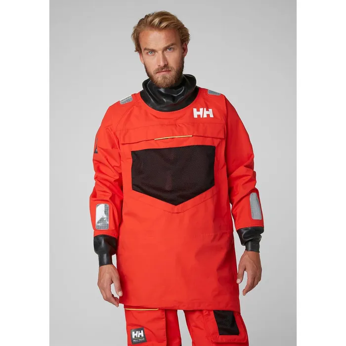 Sailing Jackets Men Helly Hansen AEGIR OCEAN SMOCK 222 Alert Red