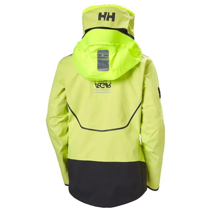 Sailing Jackets Women Helly Hansen W AEGIR RACE JACKET 379 Sunny Lime