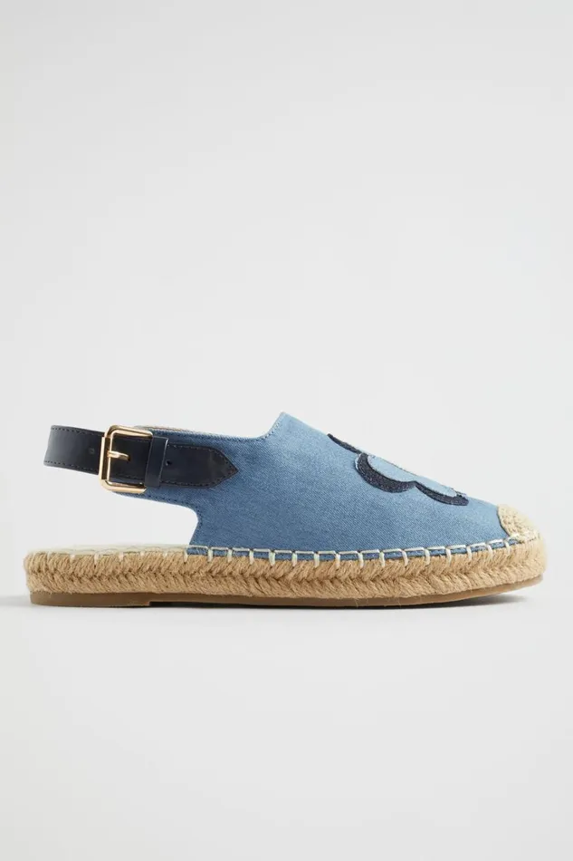 Sandals and Slides Girl Seed Heritage Chambray Espadrille Chambray