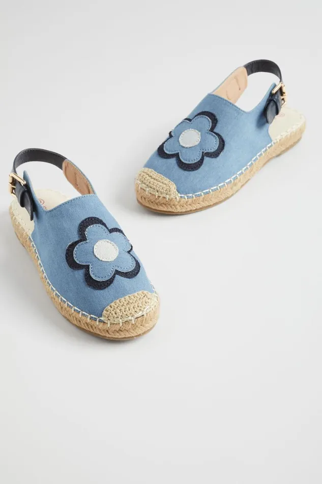 Sandals and Slides Girl Seed Heritage Chambray Espadrille Chambray