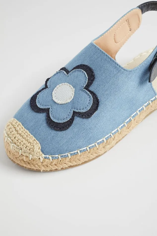 Sandals and Slides Girl Seed Heritage Chambray Espadrille Chambray