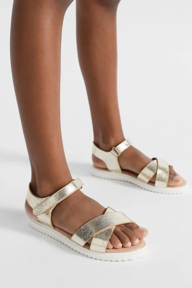 Sandals and Slides Girl Seed Heritage Summer Sandal Gold