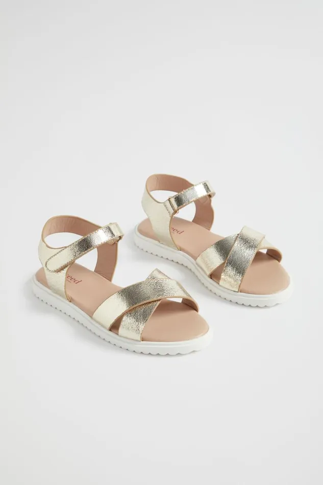 Sandals and Slides Girl Seed Heritage Summer Sandal Gold