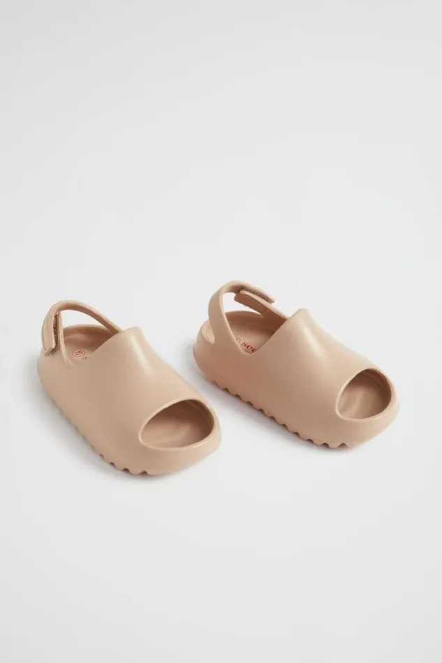 Sandals BabyGirlBoy Seed Heritage Moulded Slide With Strap Latte