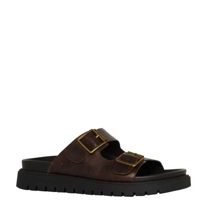 Sandals Men Windsor Smith REIGN DARK BROWN LEATHER SANDALS Sandals Men Windsor Smith REIGN DARK BROWN LEATHER SANDALS