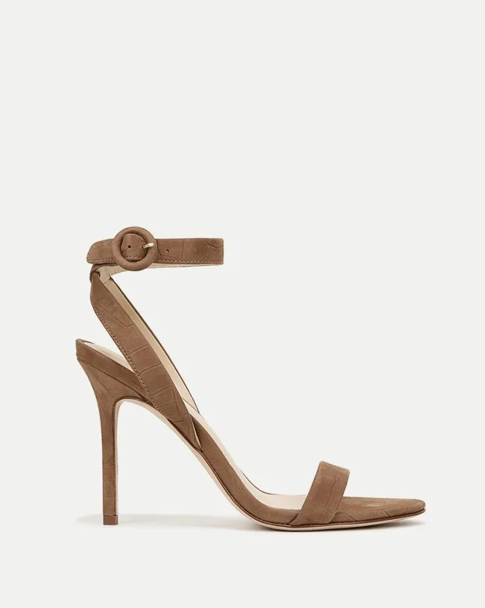 Sandals Shop Veronica Beard Darcelle AnkleStrap Stiletto Heel Cedar